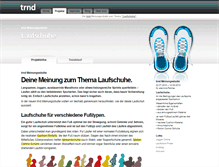 Tablet Screenshot of laufschuhe.trnd.com