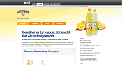 Desktop Screenshot of gerolsteiner-limonade.trnd.com