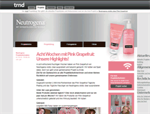 Tablet Screenshot of neutrogena.trnd.com