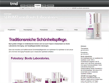 Tablet Screenshot of boots-laboratories-serum7.trnd.com