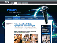 Tablet Screenshot of philips-sensotouch-rasierer.trnd.com
