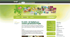 Desktop Screenshot of du-darfst.trnd.com