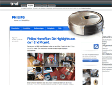 Tablet Screenshot of philips-homerun-roboter-staubsauger.trnd.com