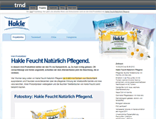 Tablet Screenshot of hakle-feucht-natuerlich-pflegend.trnd.com
