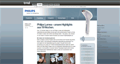 Desktop Screenshot of philips-lumea.trnd.com