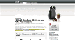 Desktop Screenshot of dolce-gusto-genio-kaffeemaschine.trnd.com