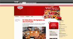 Desktop Screenshot of dr-oetker-bistro-snacks.trnd.com