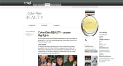 Desktop Screenshot of calvin-klein-beauty.trnd.com