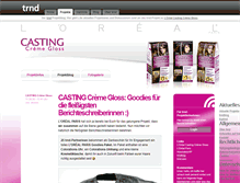 Tablet Screenshot of casting-creme-gloss.trnd.com