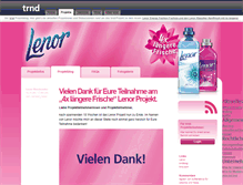 Tablet Screenshot of lenor-weichspueler.trnd.com