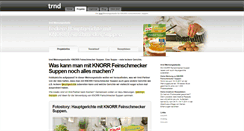 Desktop Screenshot of knorr.trnd.com
