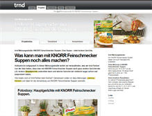 Tablet Screenshot of knorr.trnd.com