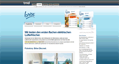 Desktop Screenshot of brise-discreet-raumduft.trnd.com