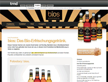 Tablet Screenshot of bios-bio-erfrischungsgetraenk.trnd.com