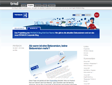 Tablet Screenshot of paybackblog.trnd.com
