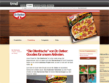 Tablet Screenshot of die-ofenfrische-pizza.trnd.com