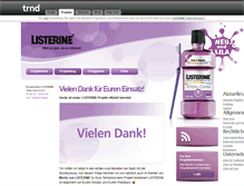 Tablet Screenshot of listerine-mundspuelung.trnd.com