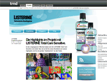 Tablet Screenshot of listerine-sensitive-mundspuelung.trnd.com